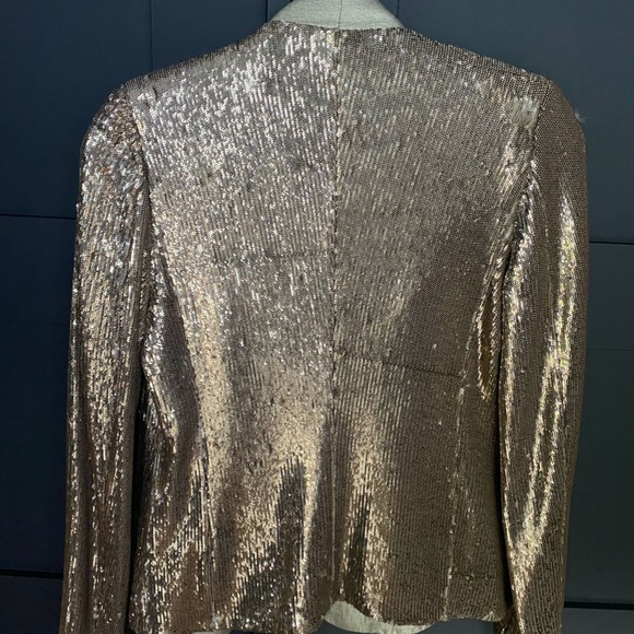 Gold Sequins Blazer - Picture 3 of 4